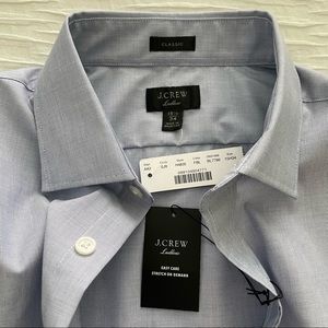 NWT J. Crew Men’s Dress Shirt — Classic Ludlow — size 15.5/34 — Fairweather Blue